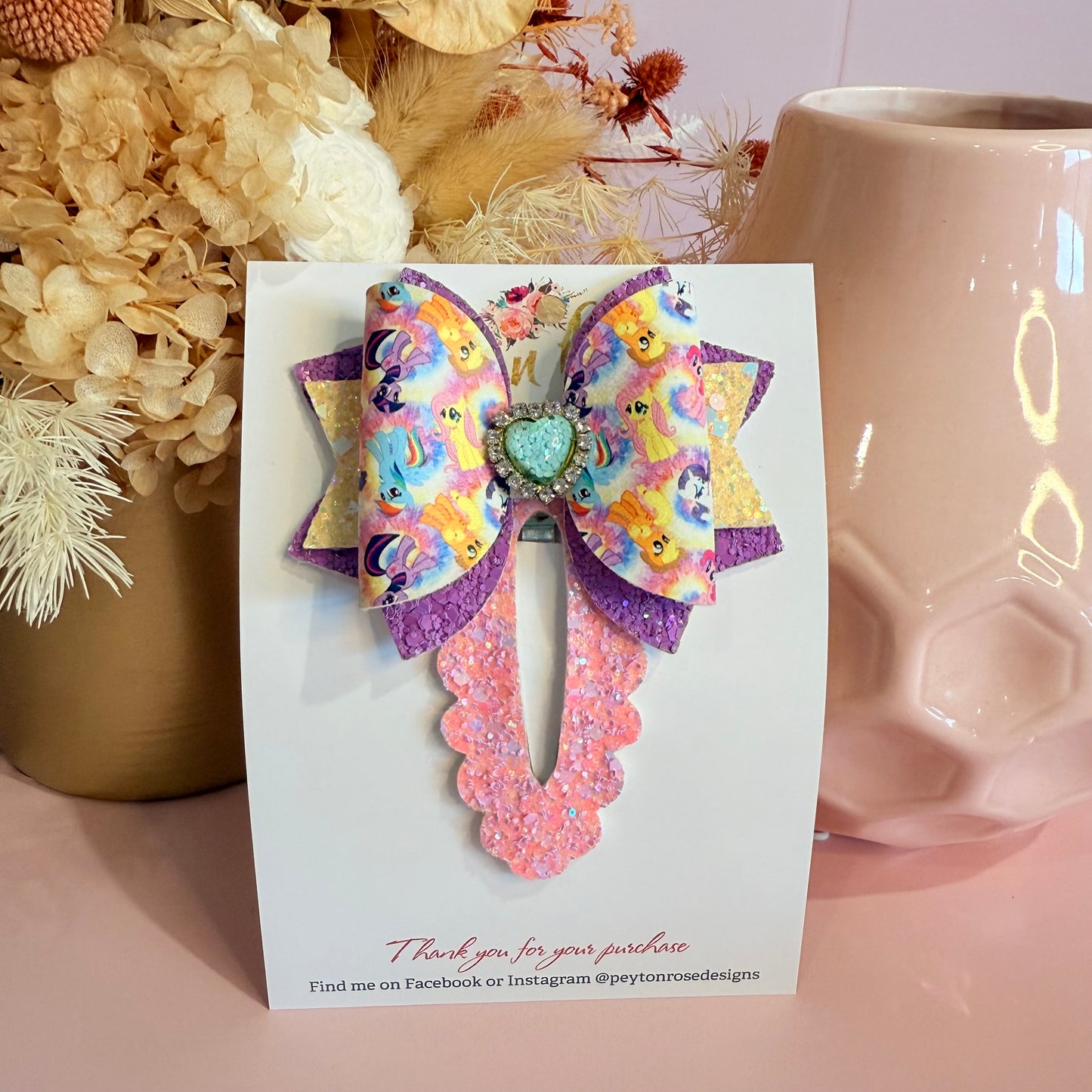 Snap Clip Bow - Little Ponies