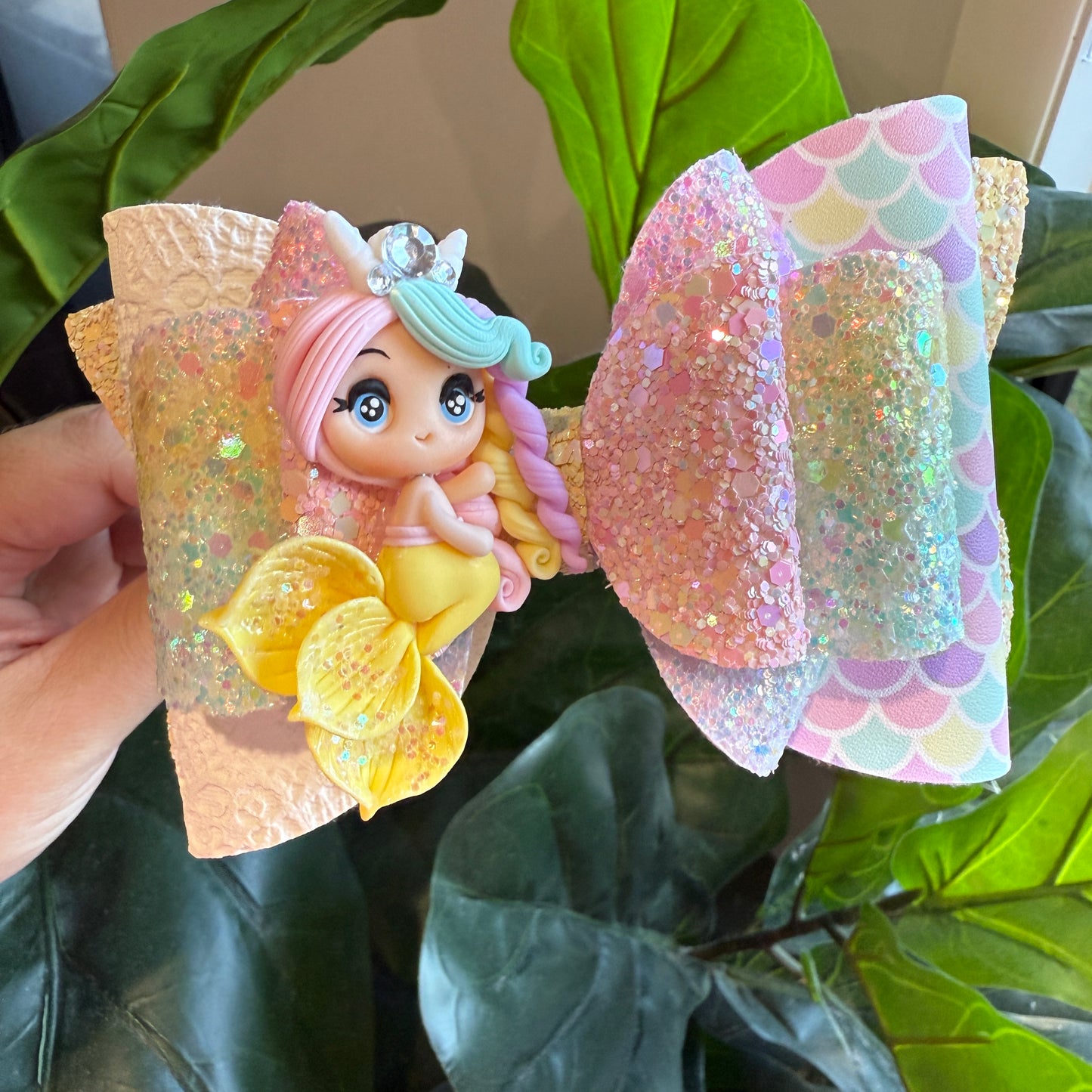 Mega Headband - Mermaid Pastel Yellow