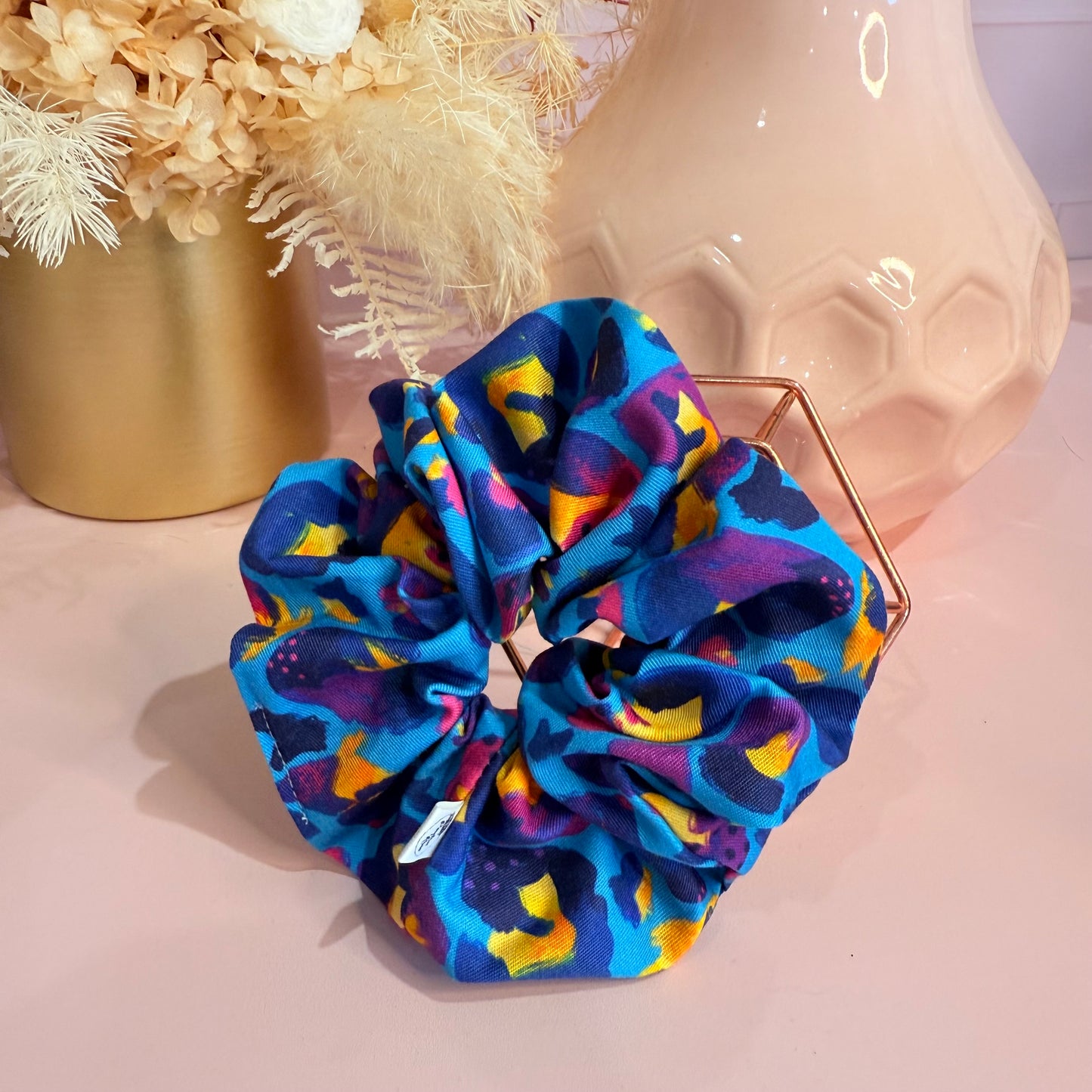 Scrunchie- Blue Leopard