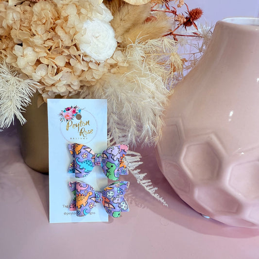 Betty Bows - Dinosour Piggy Tail Clips