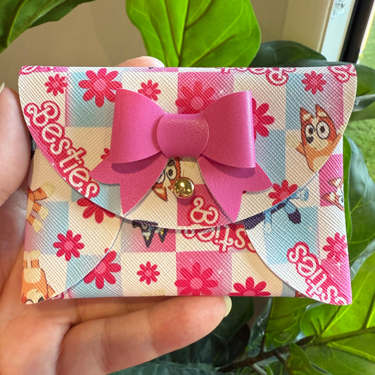 Coin Purse - BFF Blue girl dog