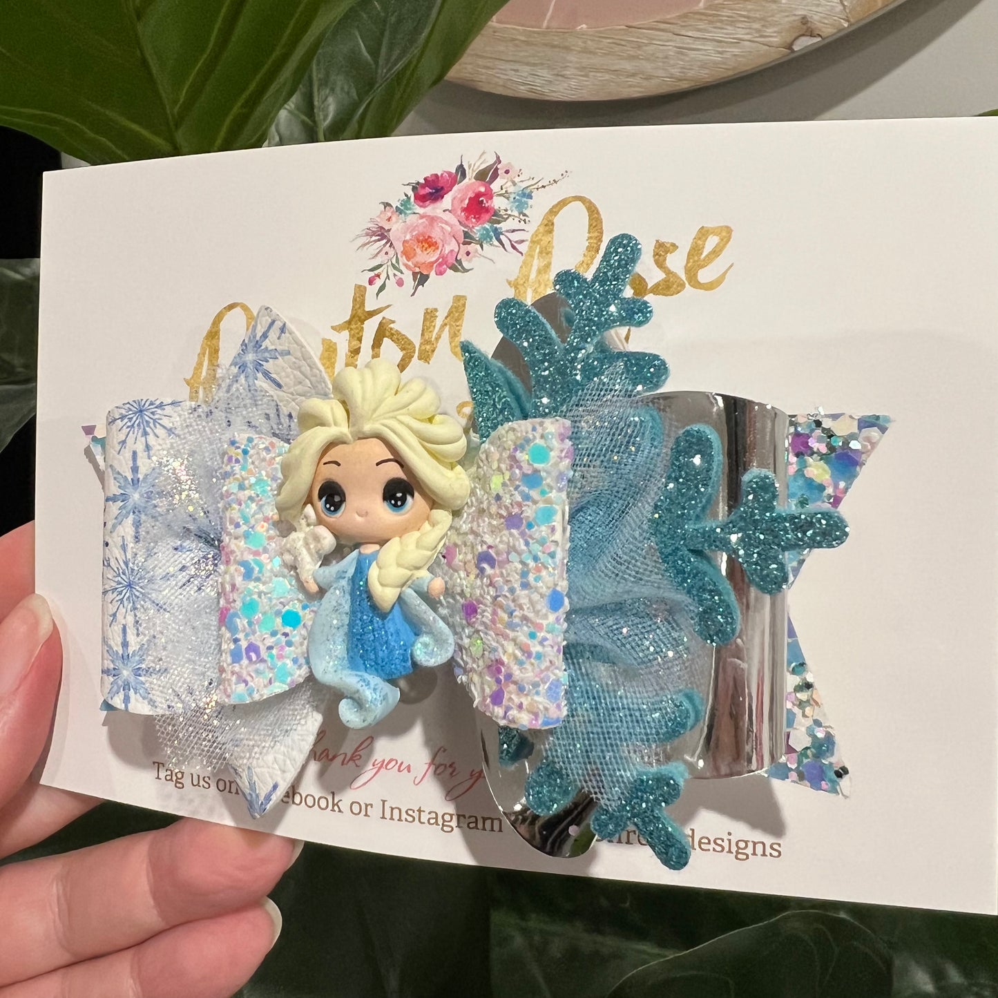 Deluxe Princess Bow - Ice Queen themed