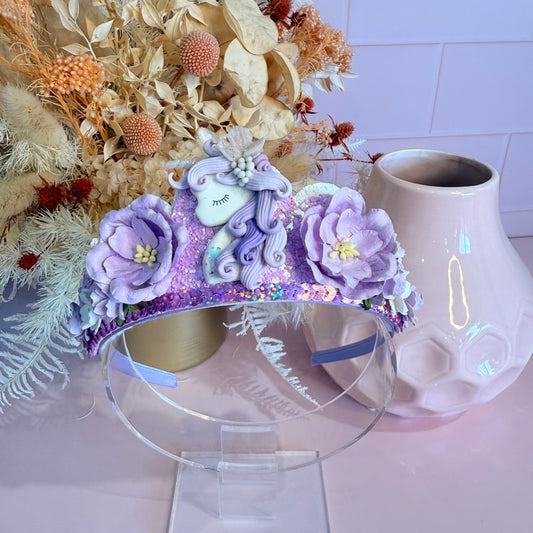 Tiara / Crown - Purple Unicorn