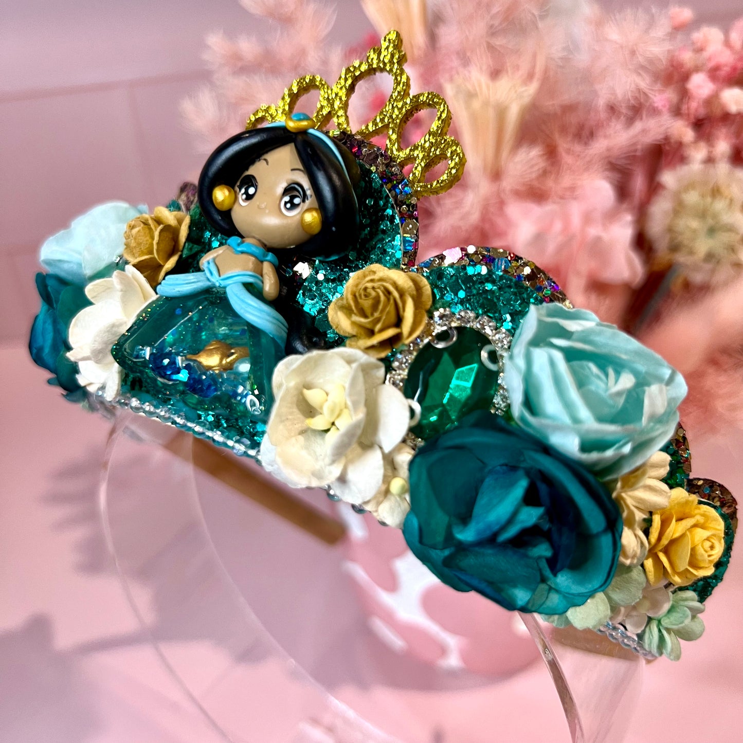 Tiara / Crown - Green Girl & Lamp themed