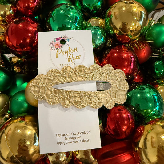 Snap Clip - Lace Gold