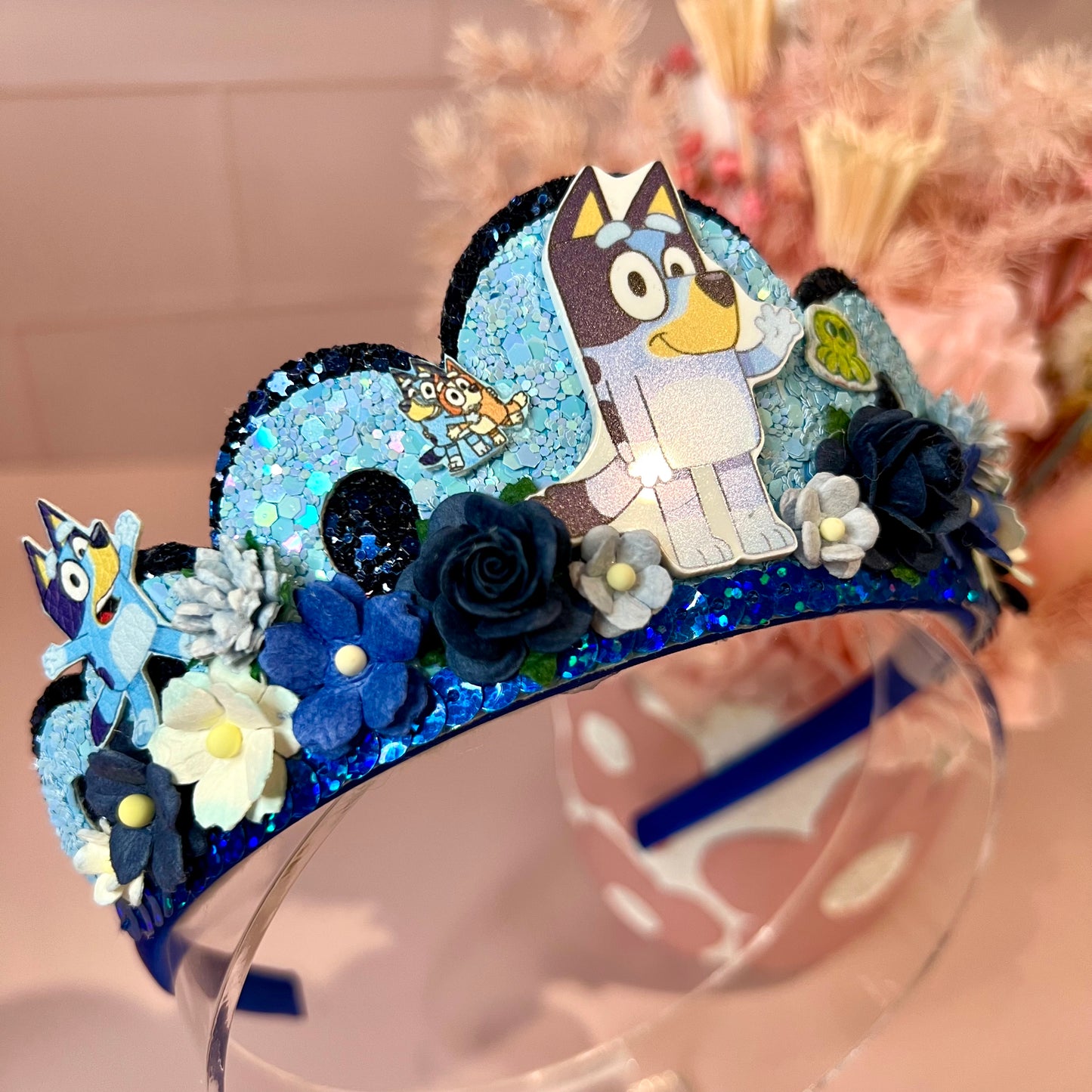 Tiara / Crown - Blue dog themed