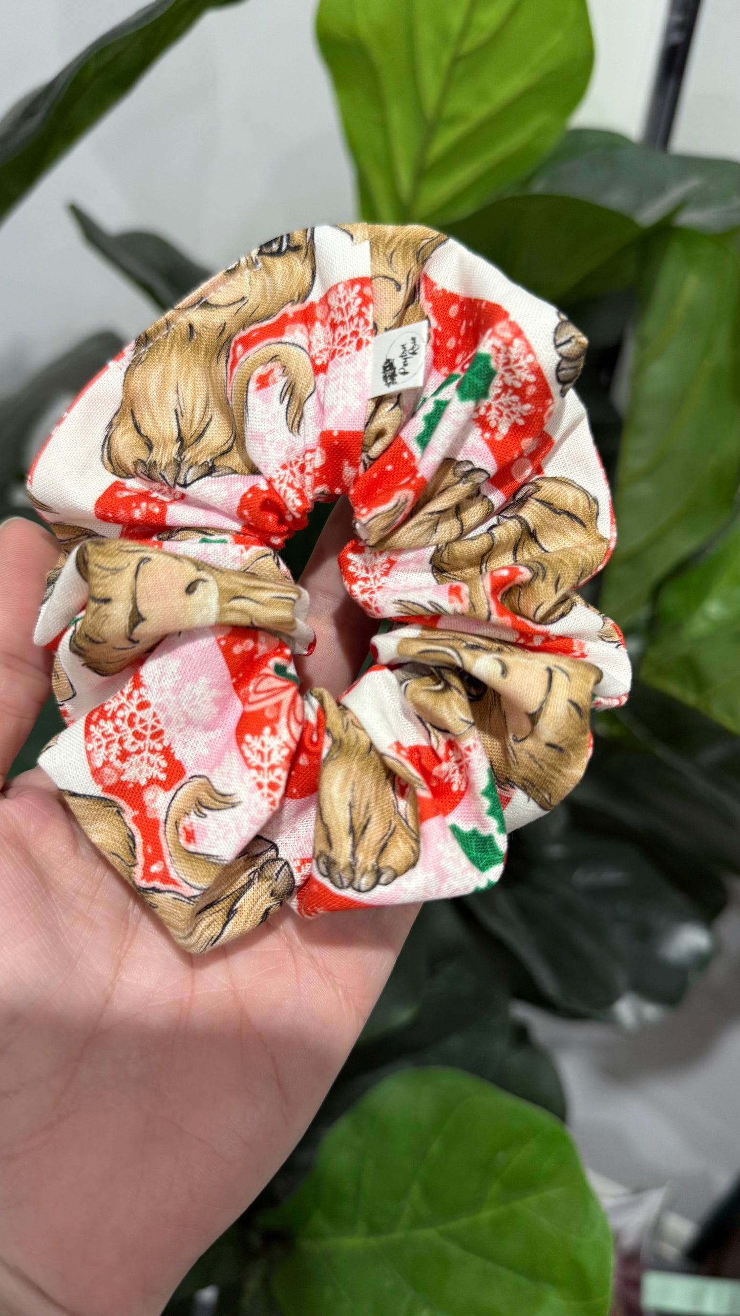 Scrunchie - Christmas Highland Cows