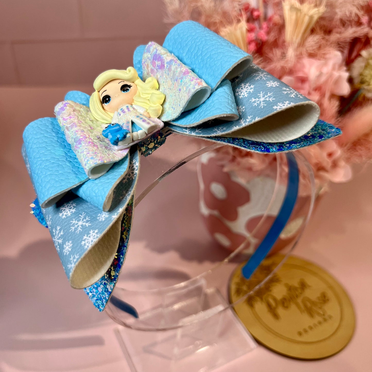 Mega Headband - Snow Princess blue