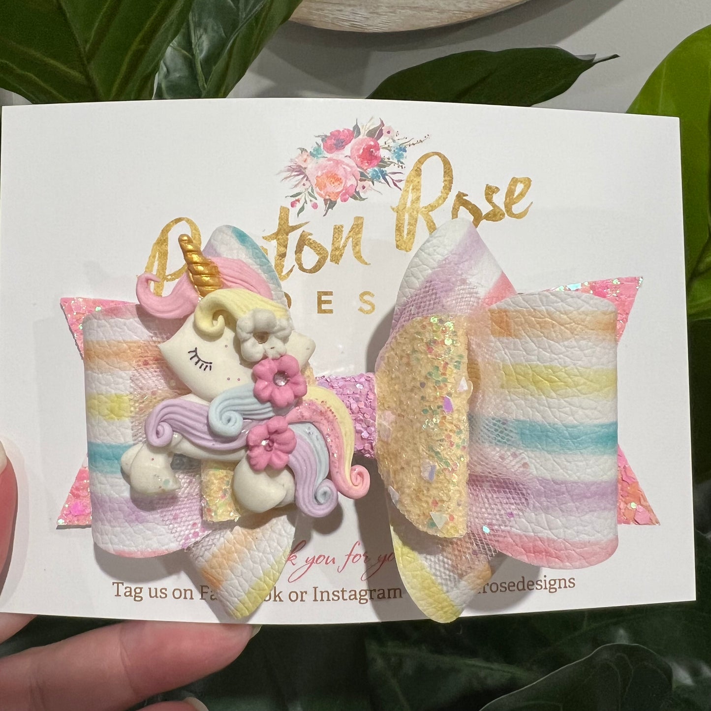 Deluxe Princess Bow - Unicorn Pastels