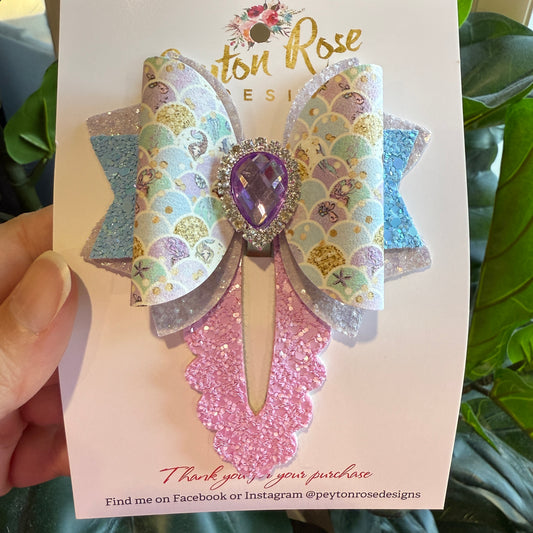 Snap Clip Bow - Mermaids