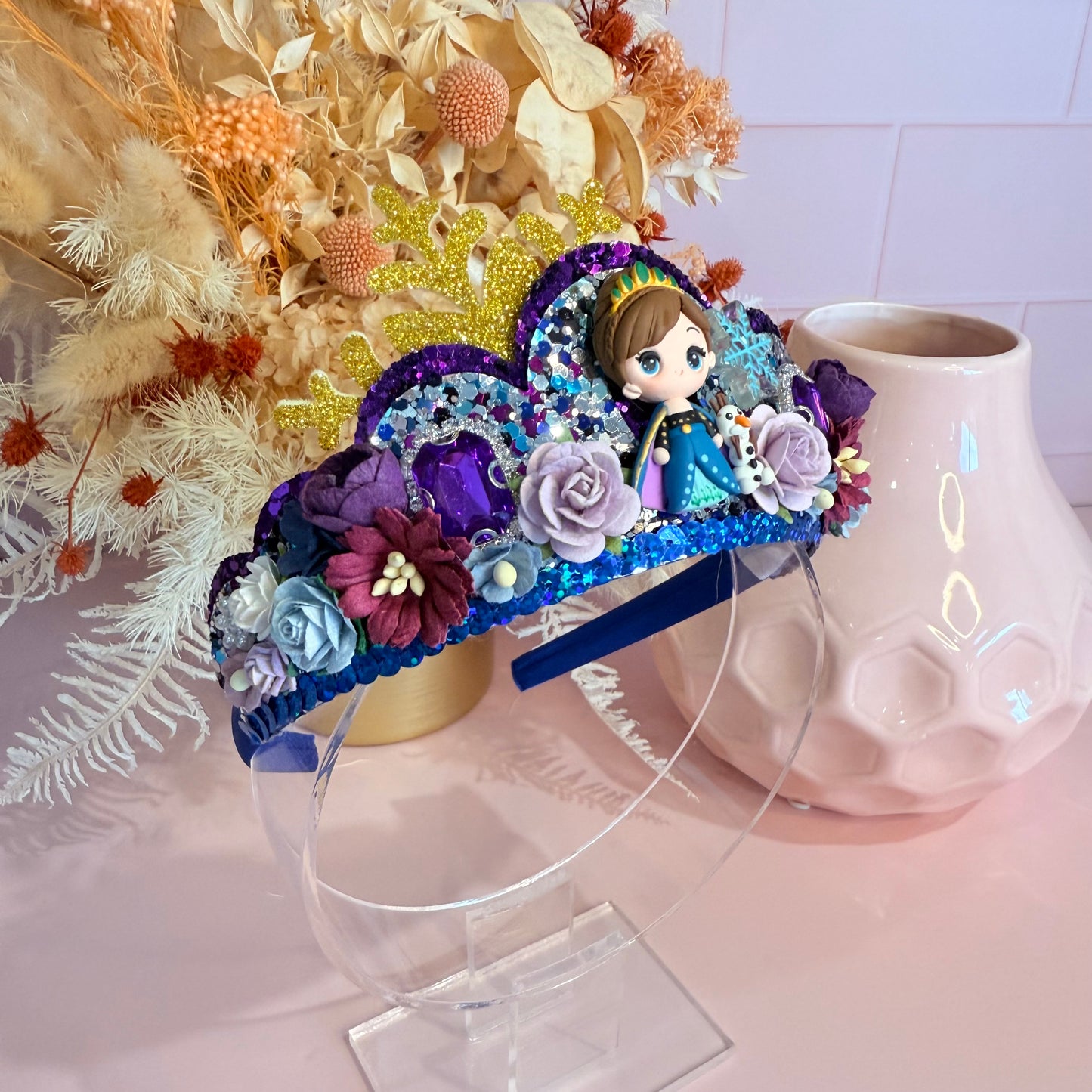 Tiara Crown - Purple Snow Queen themed