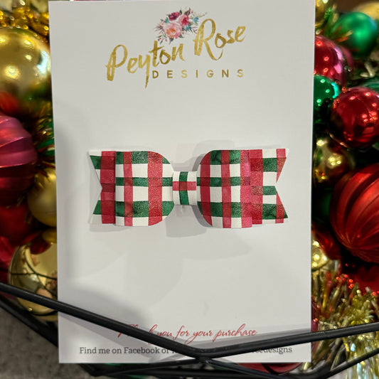 Ivy Bow - Christmas Gingham