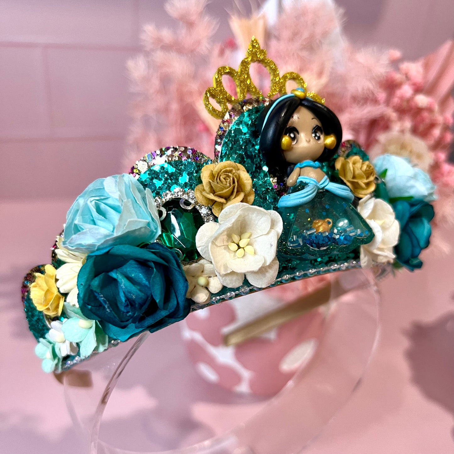 Tiara / Crown - Green Girl & Lamp themed