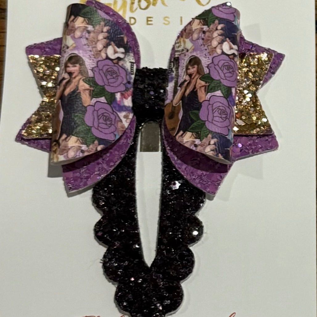 Snap Clip Bow - Swiftie Enchanted