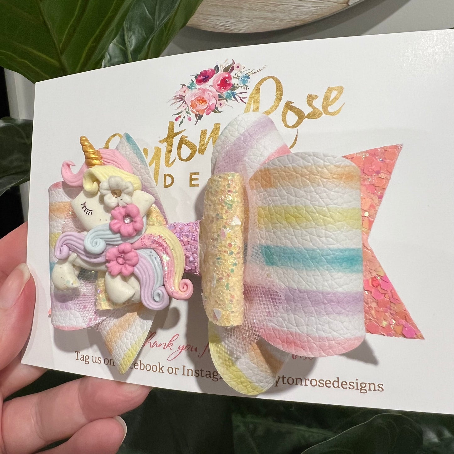 Deluxe Princess Bow - Unicorn Pastels