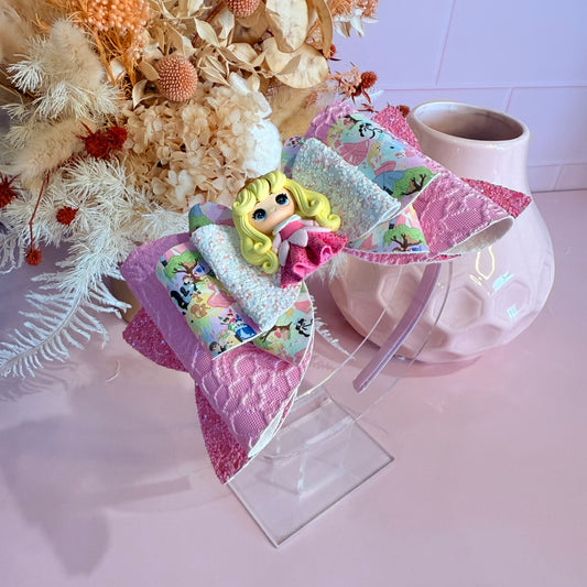 Mega Headband - Sleeping Princess pink