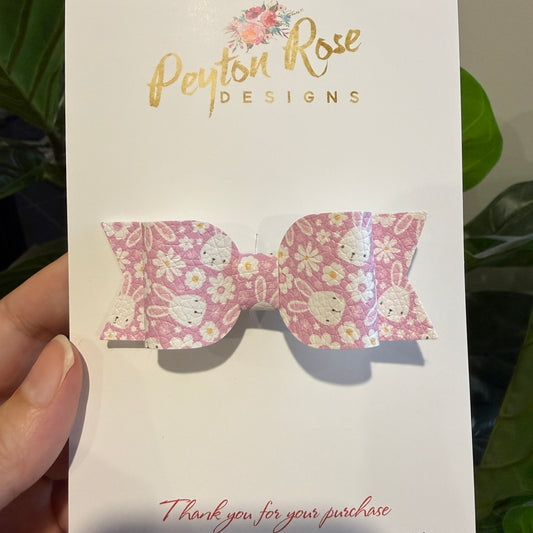 Ivy Bow - Pink Bunnies