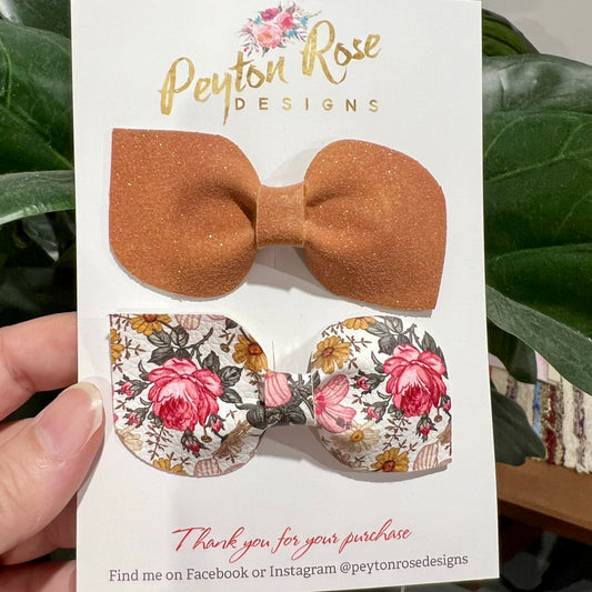 Ivy Bow - Floral set