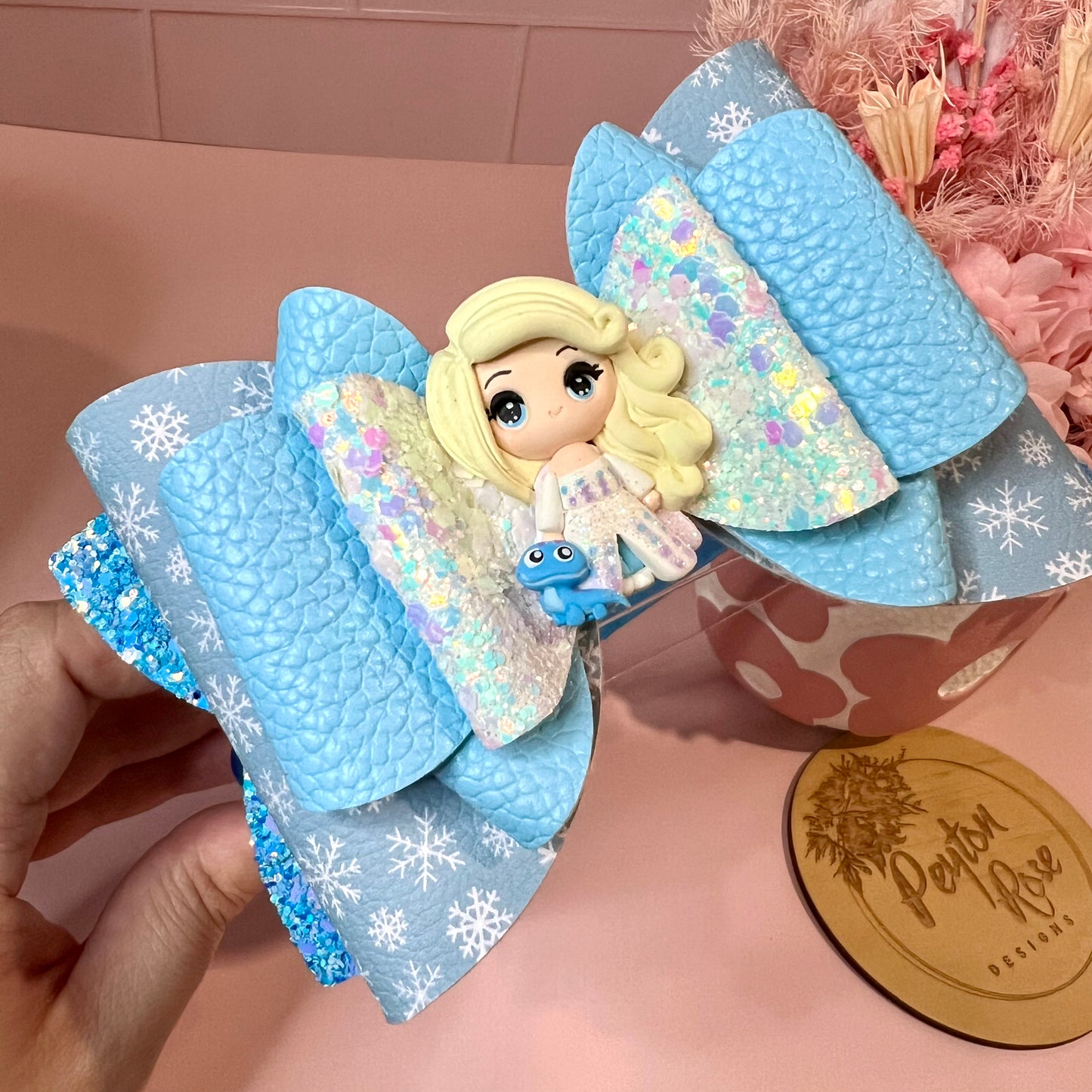 Mega Headband - Snow Princess blue