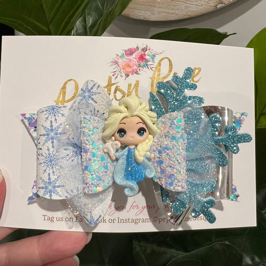 Deluxe Princess Bow - Ice Queen themed