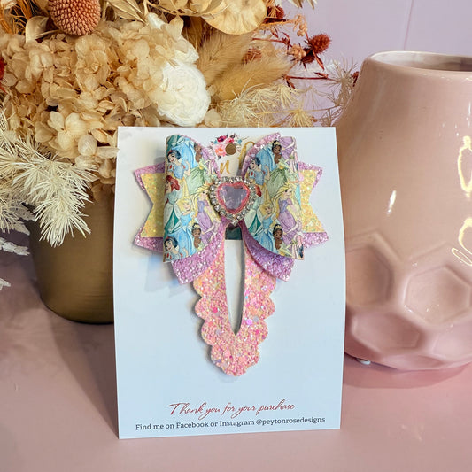 Snap Clip Bow - Princesses