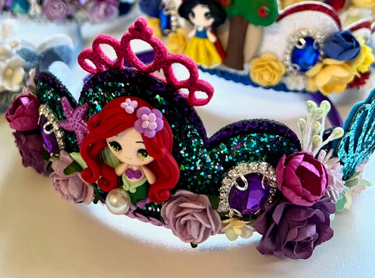 Tiara / Crown - Mermaid Princess (Red hair) themed