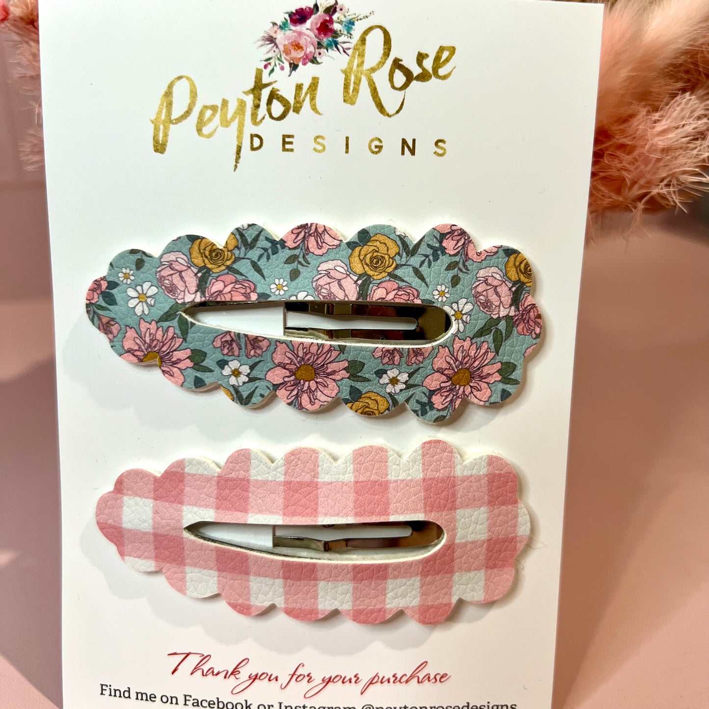 Snap Clip Set - Sweet floral