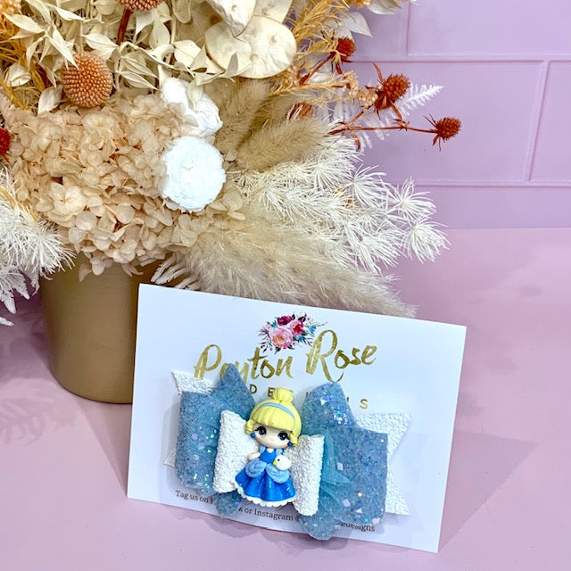 Deluxe Princess Bow - Glass Slipper themed