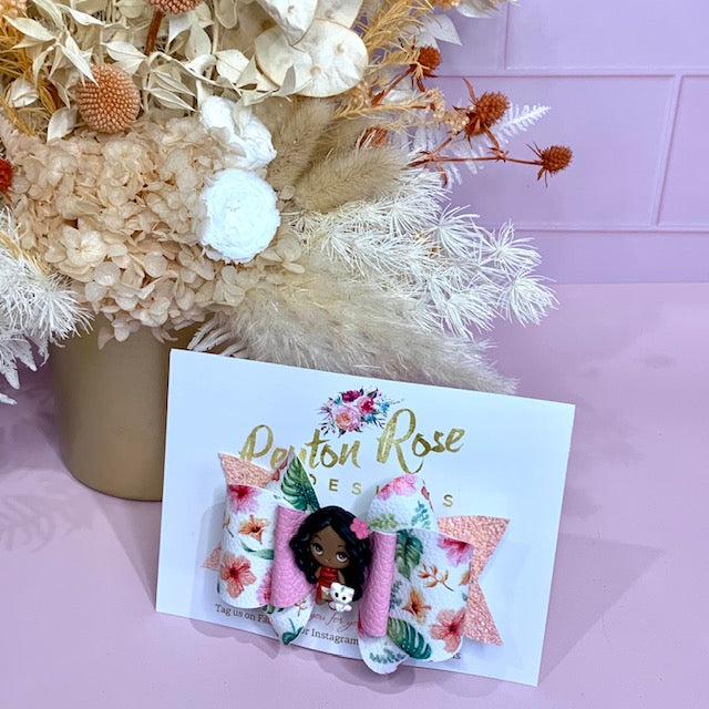 Deluxe Princess Bow - Island girl themed