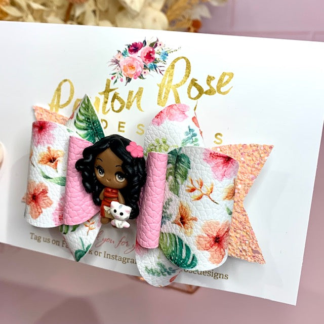 Deluxe Princess Bow - Island girl themed