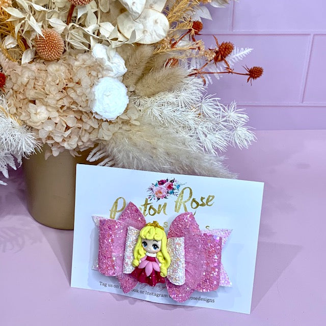 Deluxe Princess Bow - Sleeping Princess themed