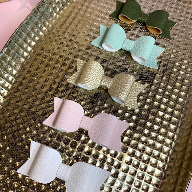 Ivy Bow - White, Cream, Gold, Sage & Olive Green