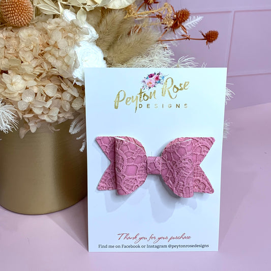 Sadie Bow - Vintage Lace Pink
