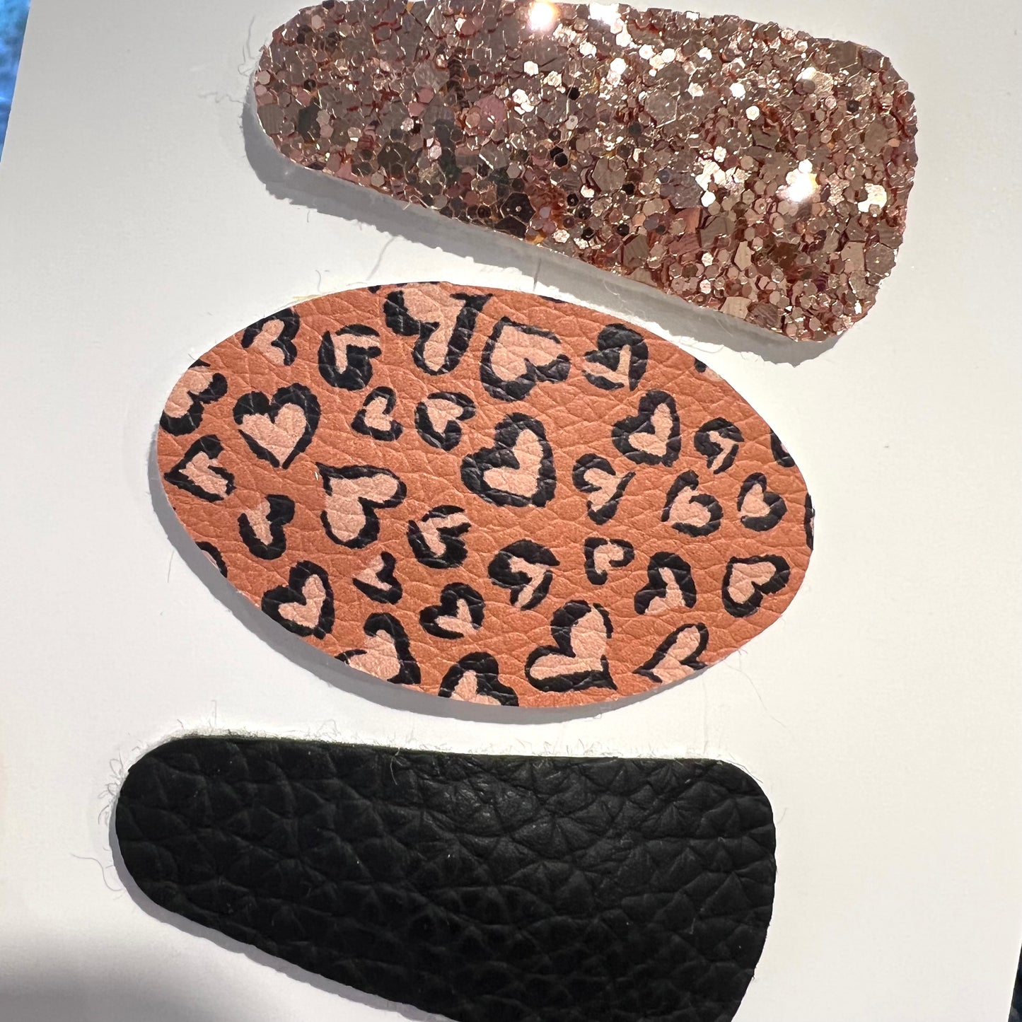 Snap Clip Set - Golden Leopard Print