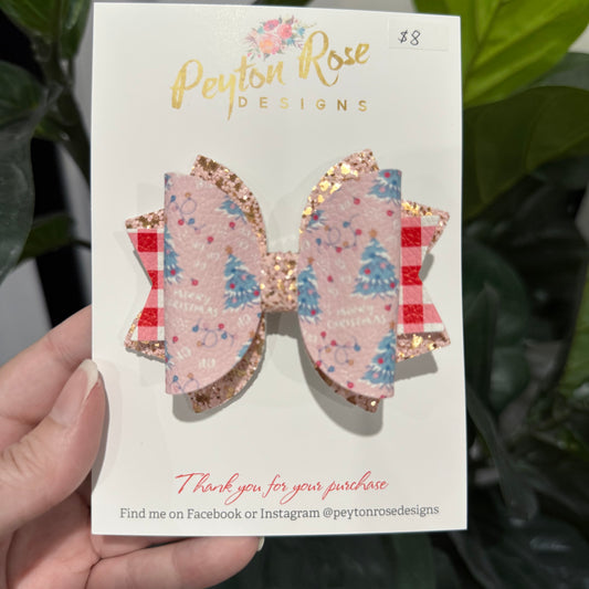 Emmi Bow - Pink Christmas Tree