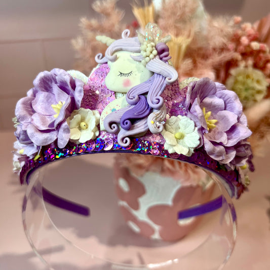 Tiara / Crown - Purple Unicorn