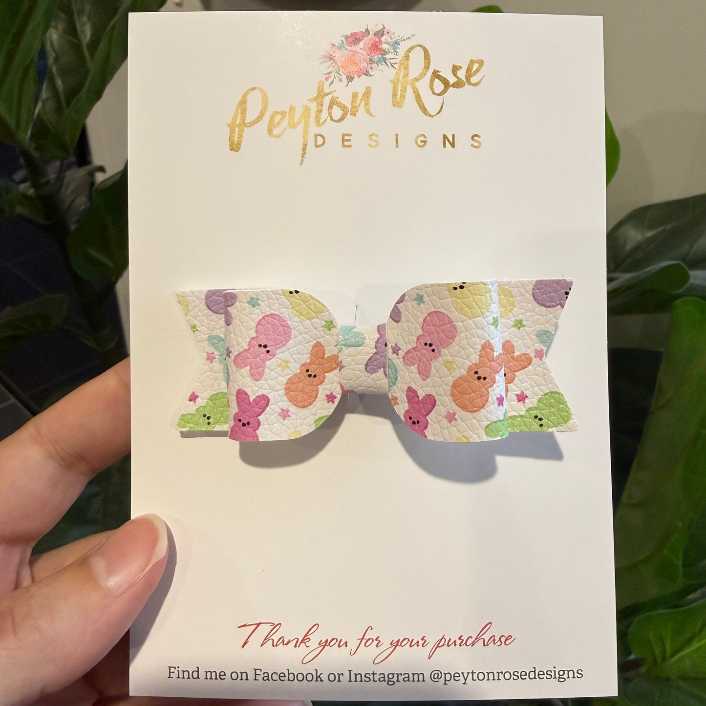 Ivy Bow - Pastel Marshmallow Bunnies