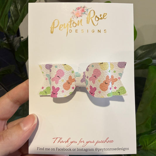 Ivy Bow - Pastel Marshmallow Bunnies