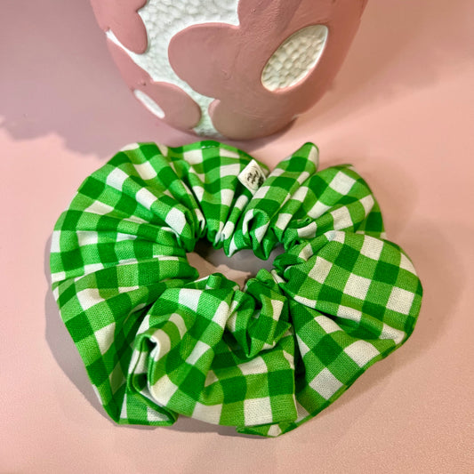 Scrunchie - Gingham Green