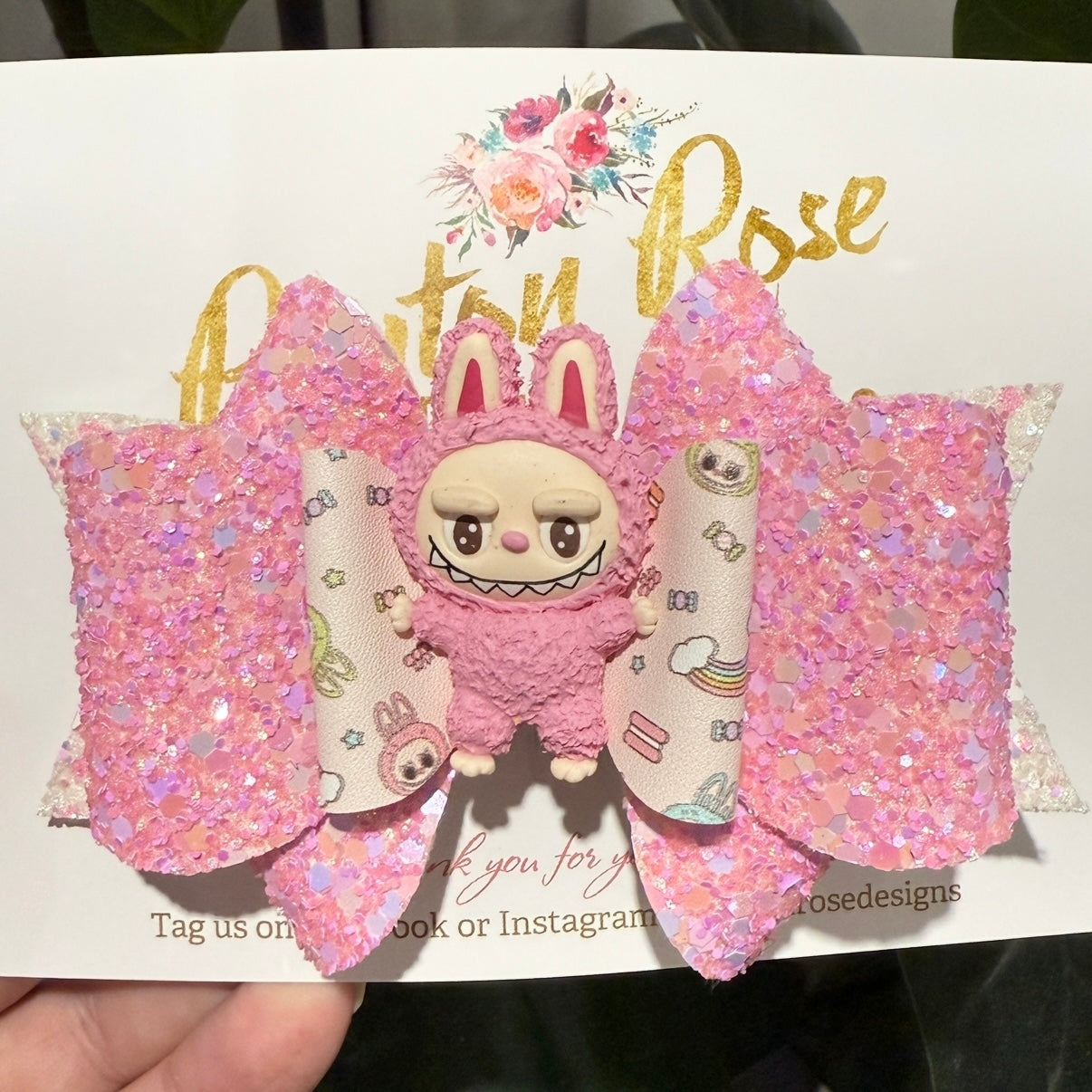 Deluxe Bow - Monster Pink