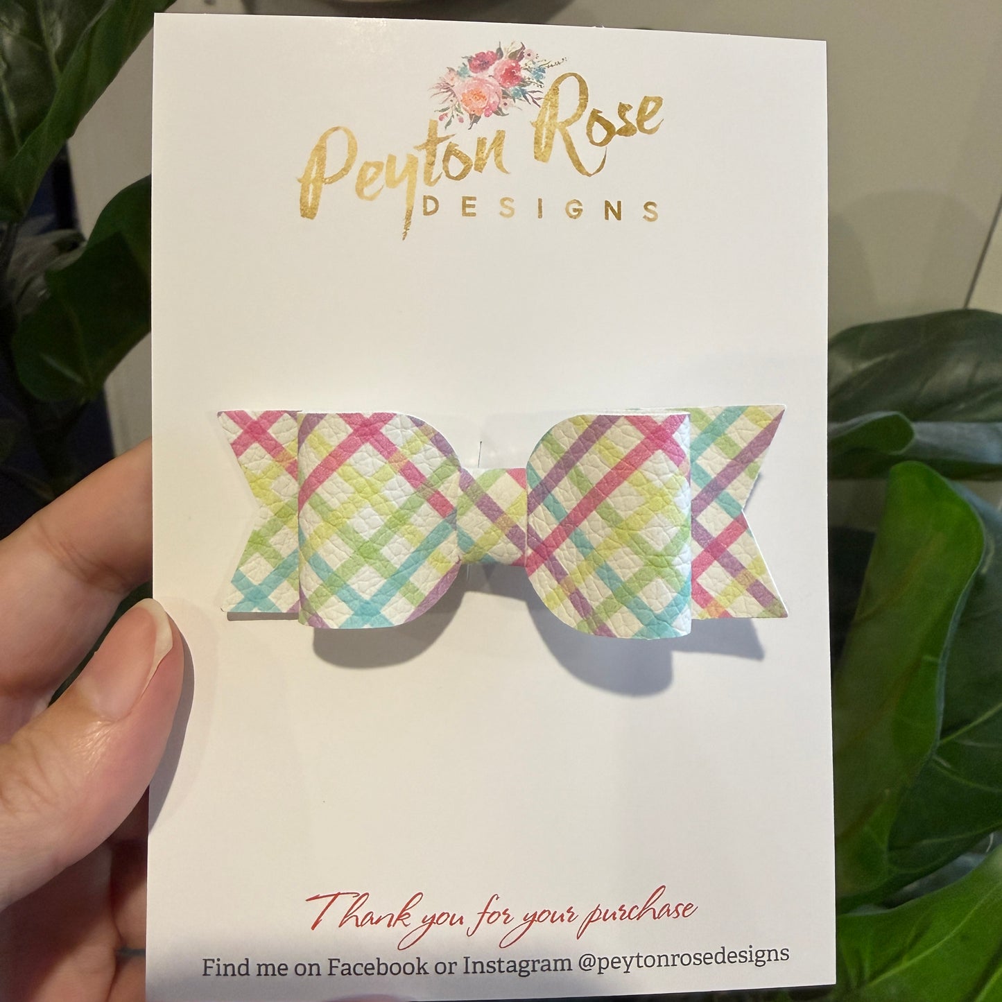 Ivy Bow - Pastel Stripes