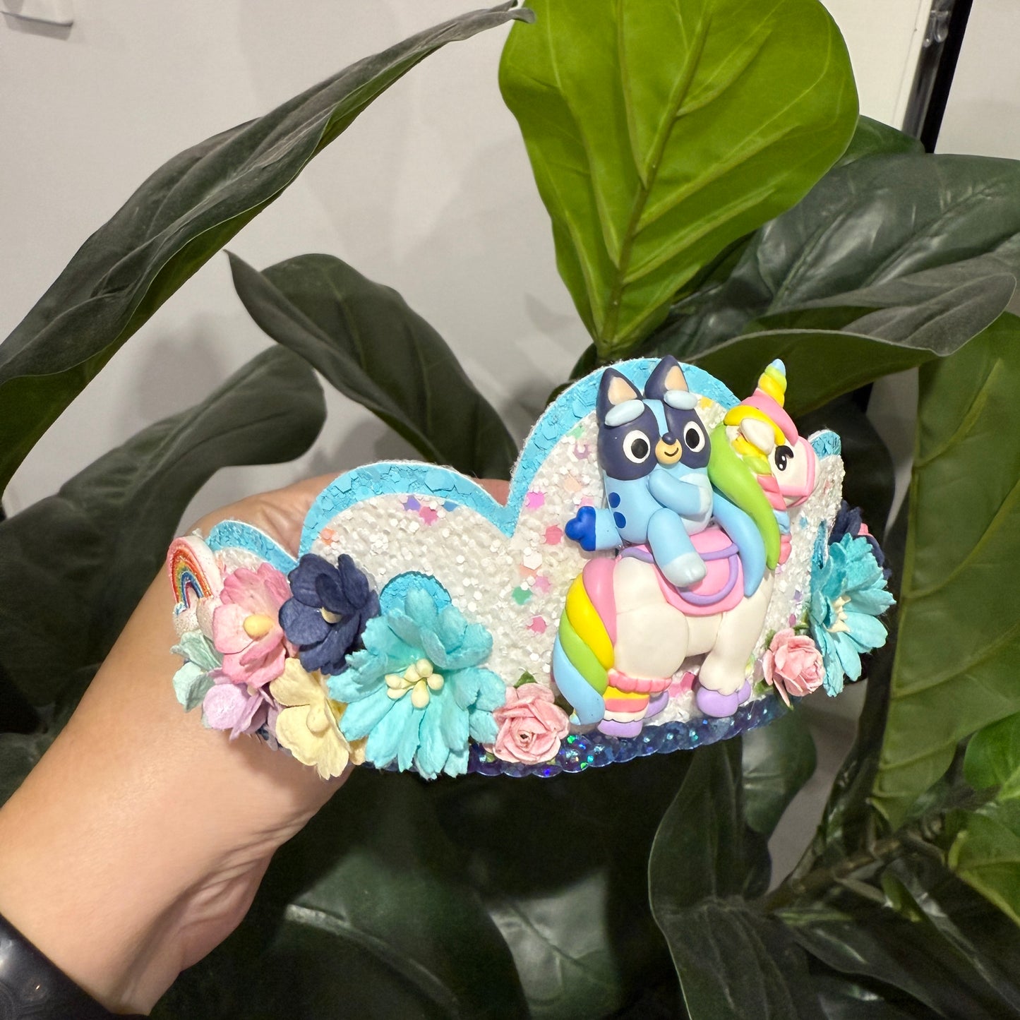 Tiara / Crown - Blue dog themed
