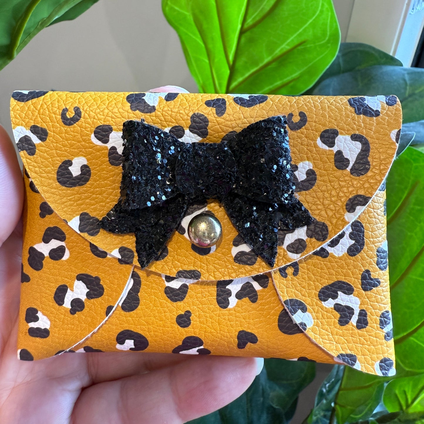 Coin Purse - Mustard Leopard