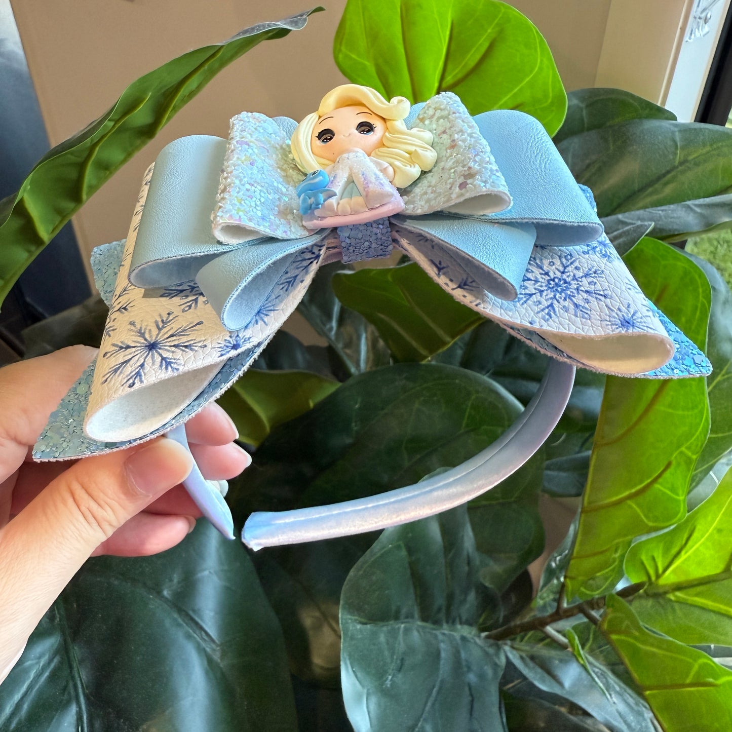 Mega Headband - Snow Princess blue