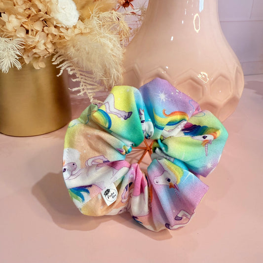 Scrunchie - Rainbow Unicorns