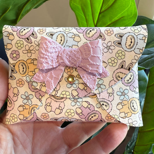 Coin Purse - Labubu pastel