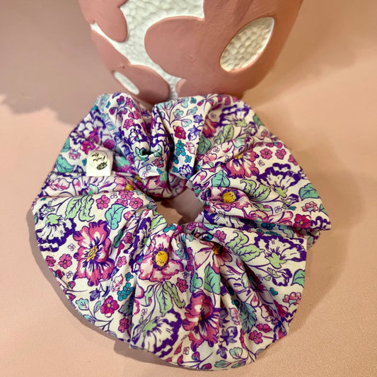 Scrunchie - Purple floral