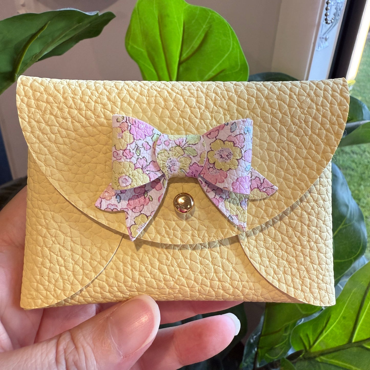 Coin Purse - Lemon floral