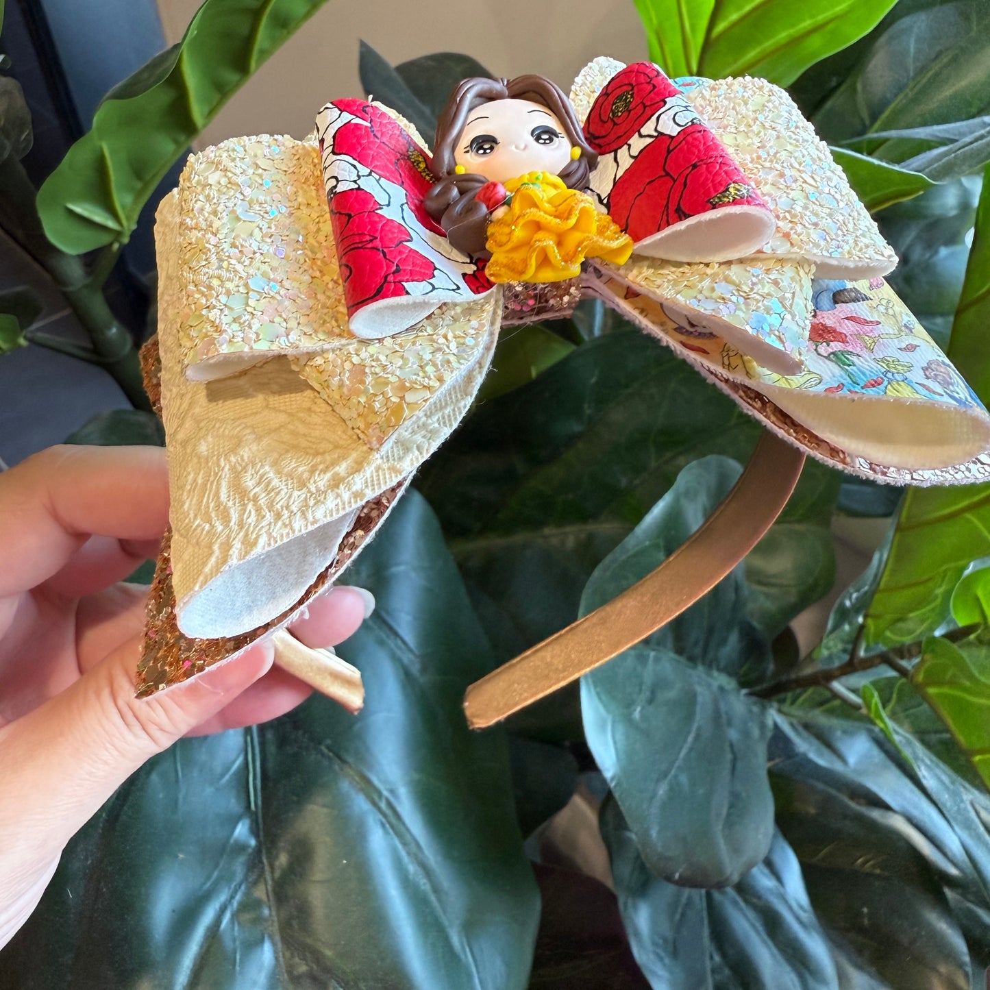 Mega Headband - Red Rose Princess