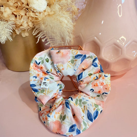 Scrunchie - Peachy floral